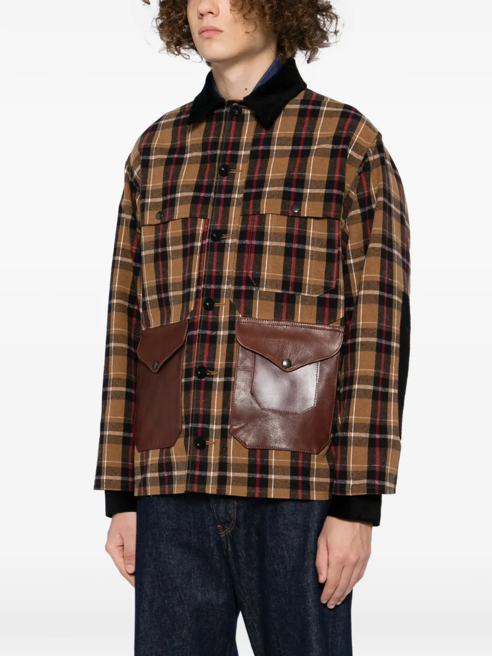  Junya Watanabe Man X Filson Checked Flannel Jacket - Neutrals 
