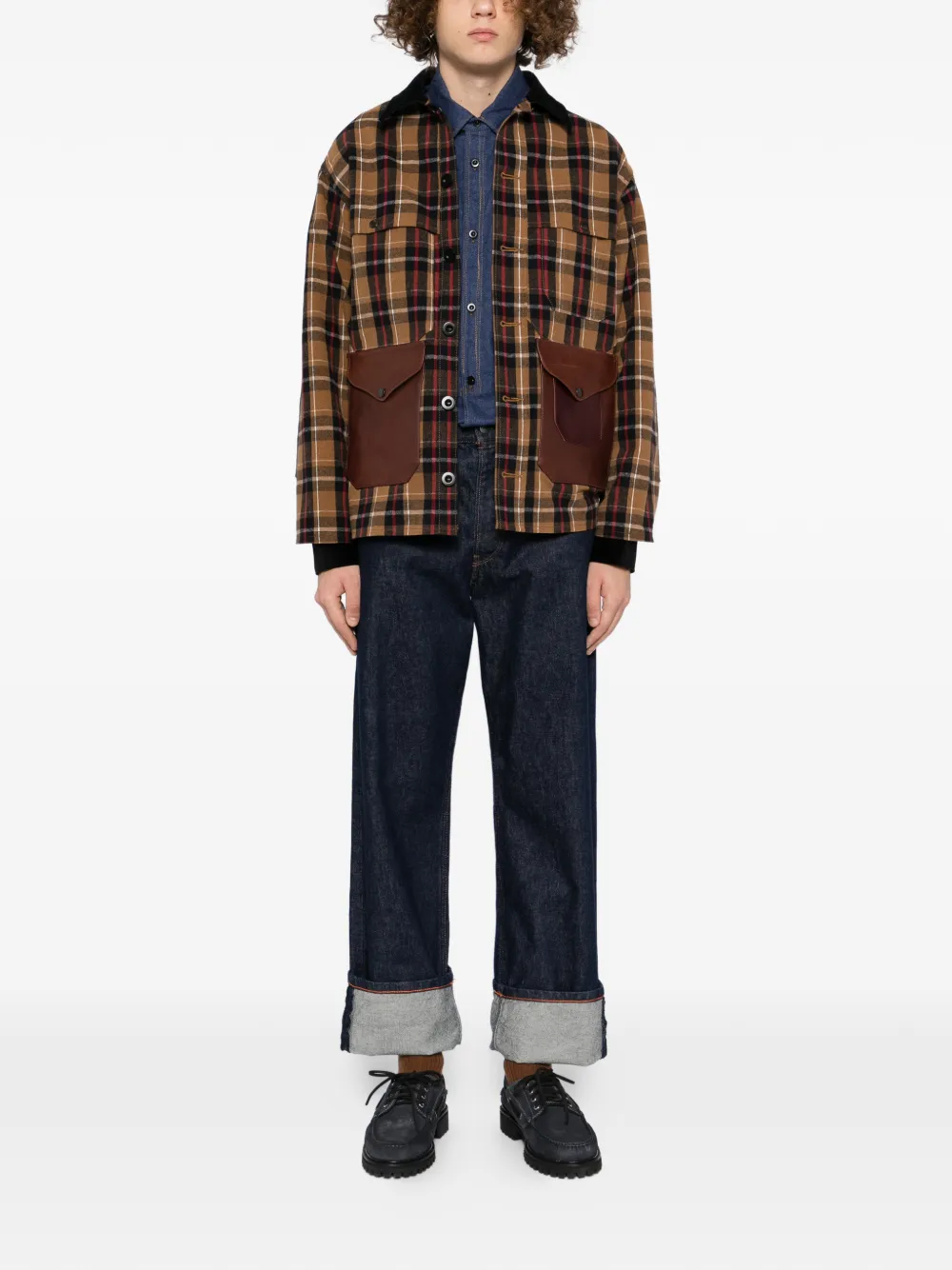 Junya Watanabe MAN chamarra de franela en colaboración con Filson | Sobrecamisas | Image 2