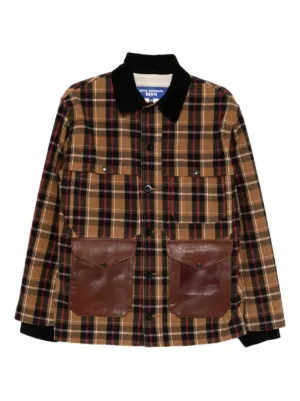 Junya Watanabe MAN パッチワーク ジャケット | ブラック | FARFETCH JP