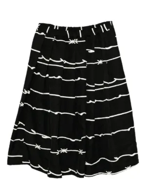 Black Comme Des Garçons ギャザーウエスト スカート | ブラック