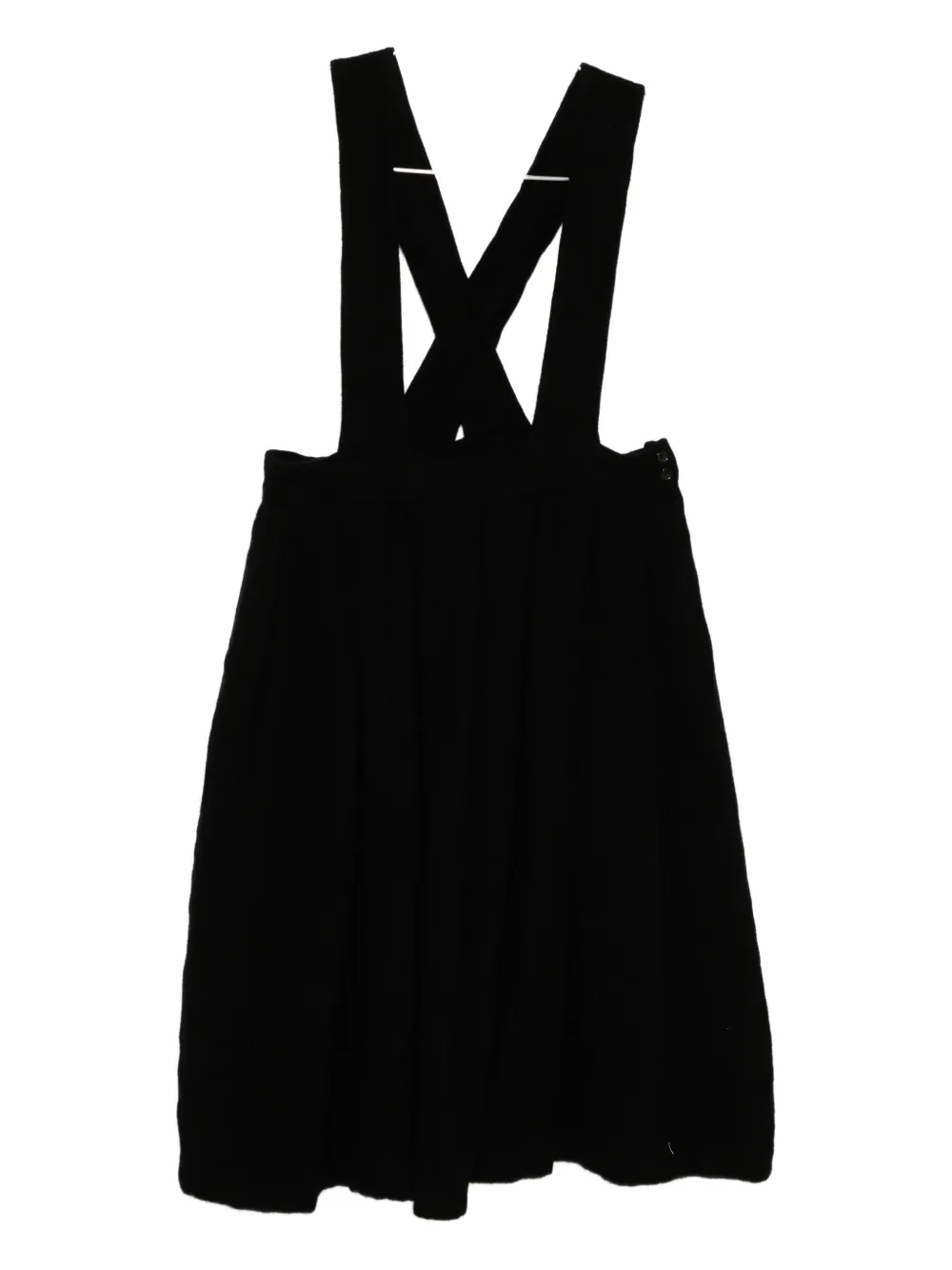 Black Comme Des Garçons Pleated Skirt In Black