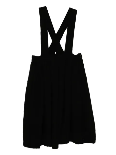 Black Comme Des Garçons falda con pliegues