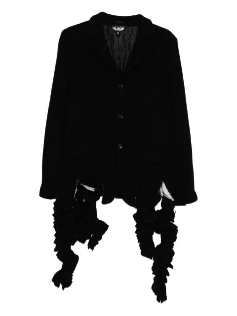 Black Comme Des Garçons blazer à col pointu