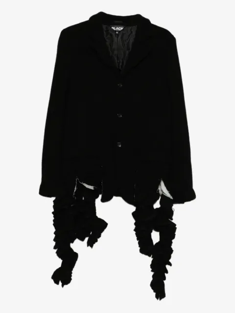 Black Comme Des Garçons Blazer con colletto a punta