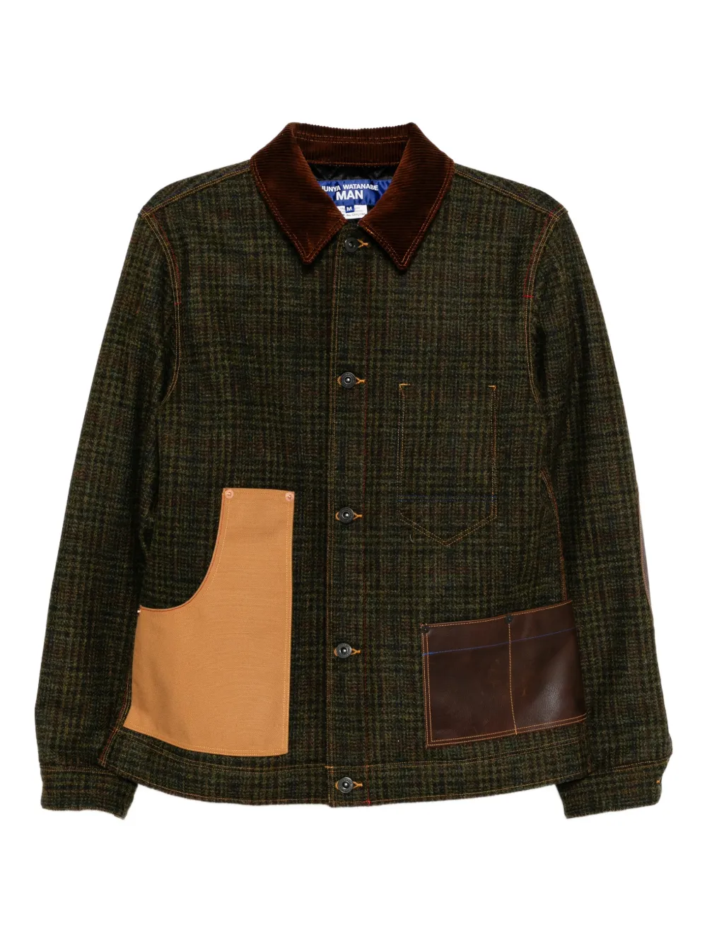 Junya Watanabe MAN checked jacket | Green | Image 1