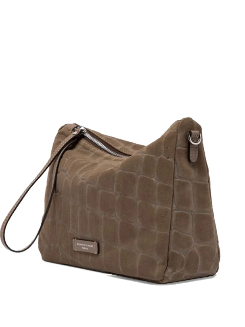 GIANNI CHIARINI crocodile effect clutch bag | Brown | Image 1