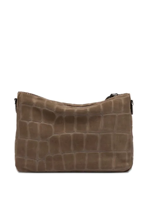 GIANNI CHIARINI crocodile effect clutch bag
