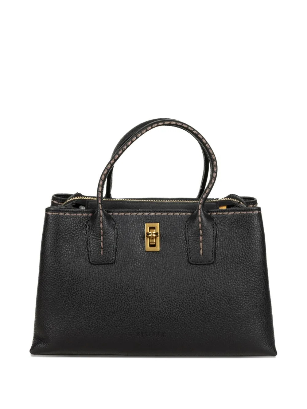 VISONA` top handle tote bag | Black | Image 1