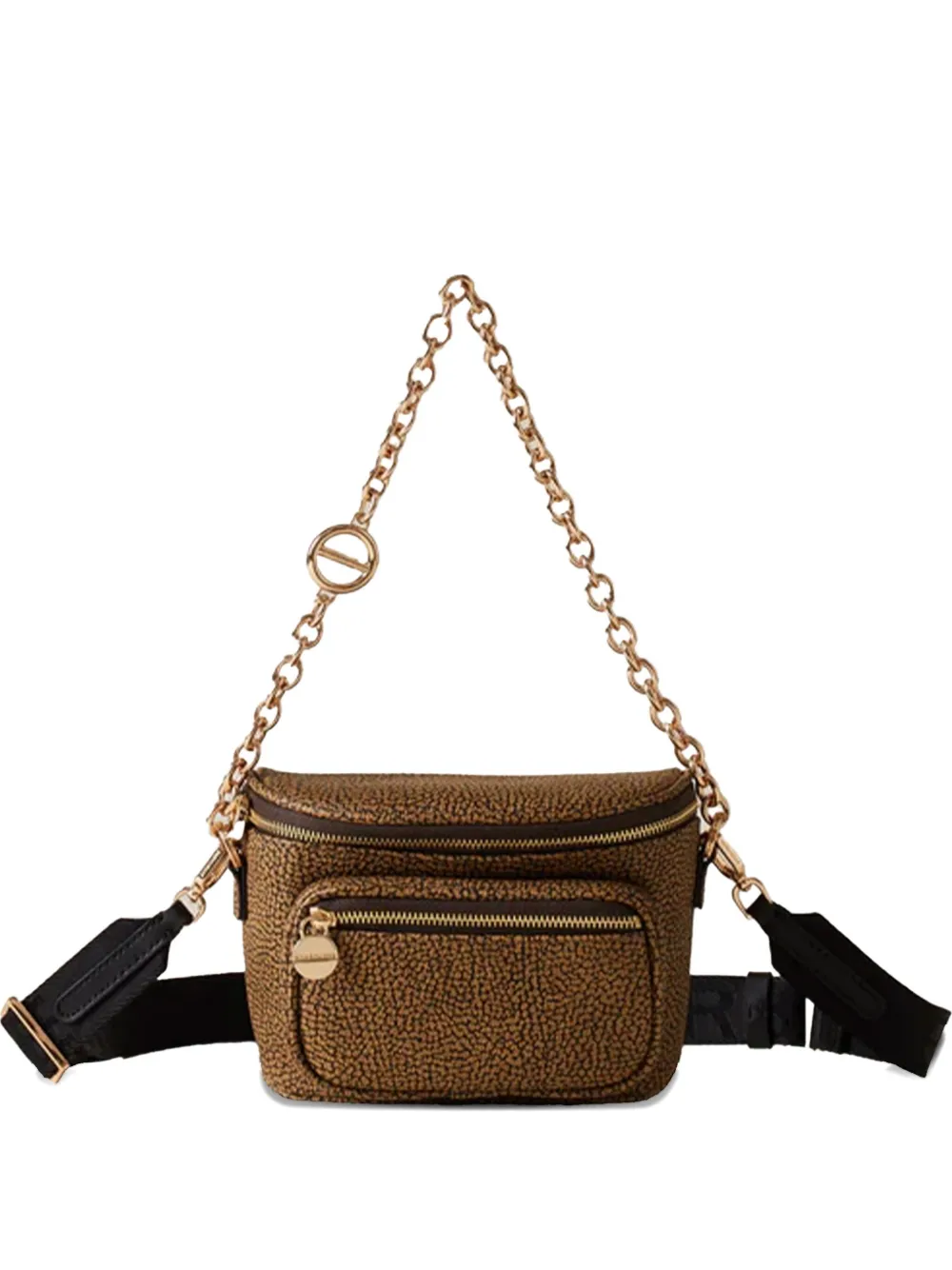 Borbonese chain strap belt bag | Brown | Image 1