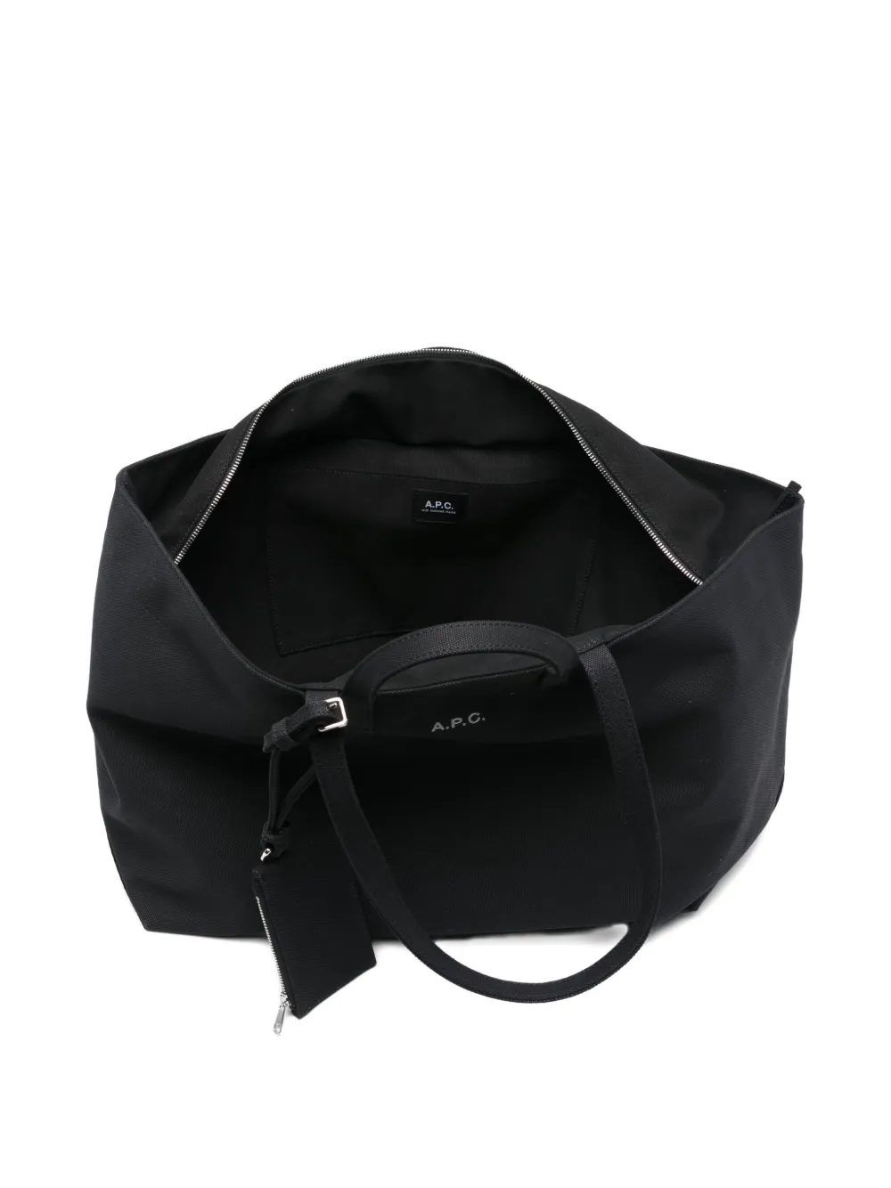 Apc Le Drummer Toile Tote Bag In Black