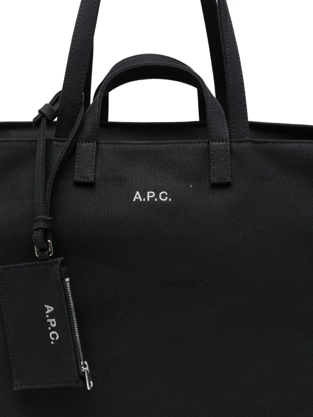 Apc Le Drummer Toile Tote Bag In Black