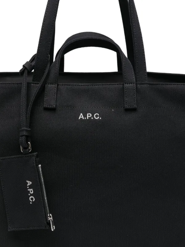 A.P.C. Le Drummer Toile Tote Bag | Black | FARFETCH