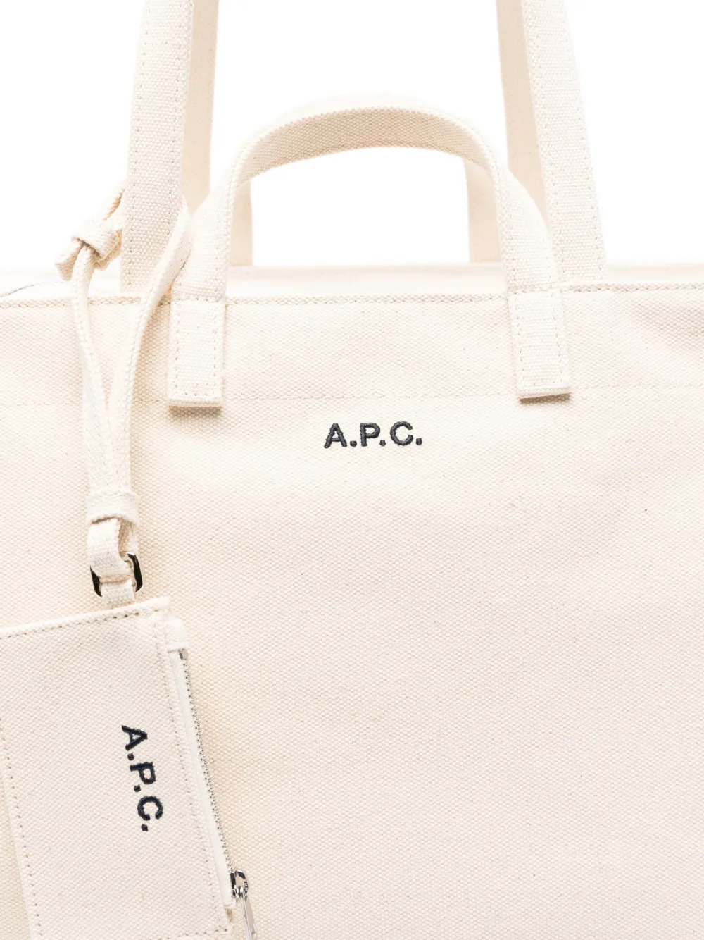 Apc Le Drummer Toile Tote Bag In Neutral