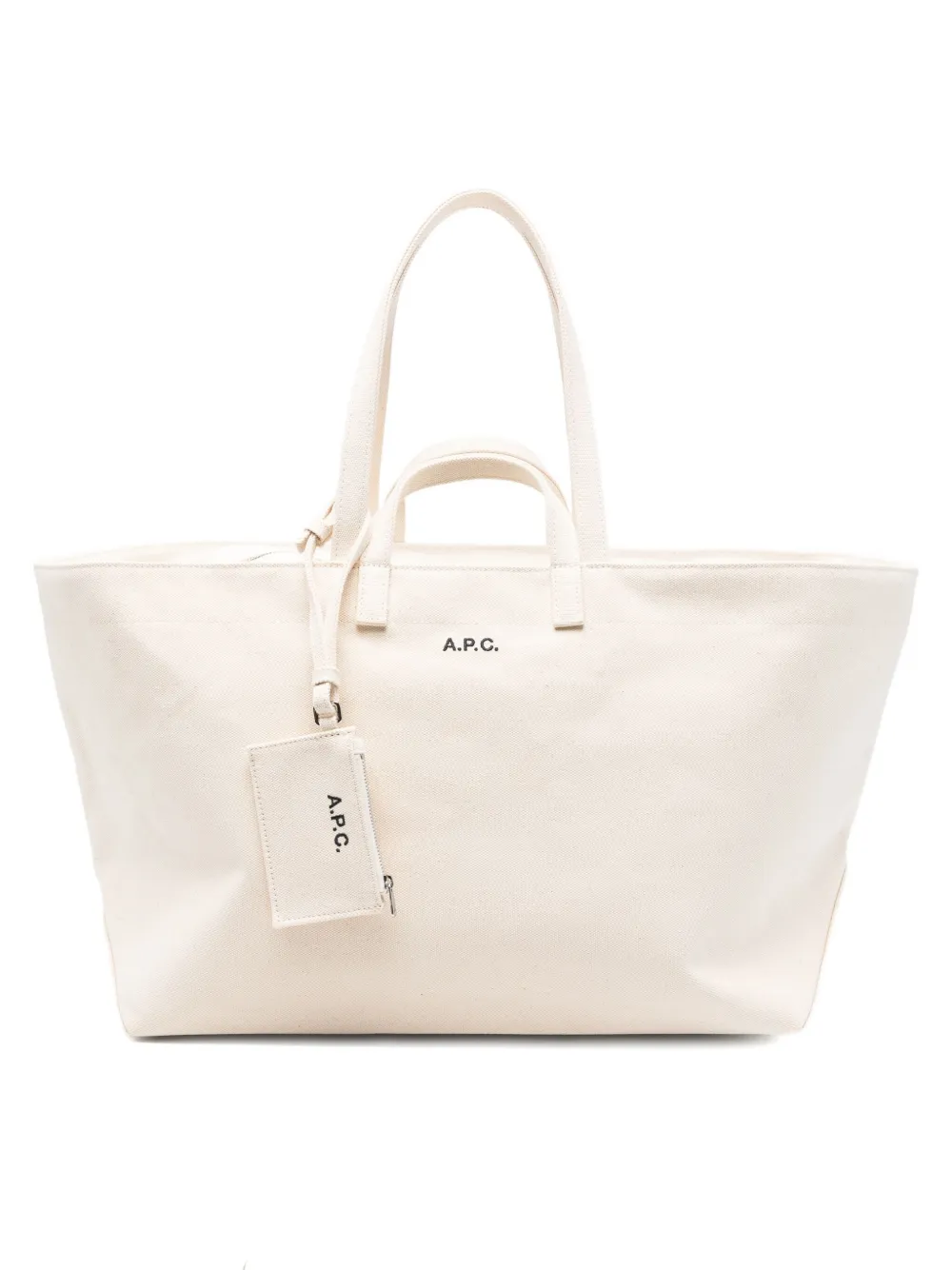 A.P.C. Le Drummer Toile tote bag - ホワイト A.P.C. Le Drummer Toile tote bag - ホワイト