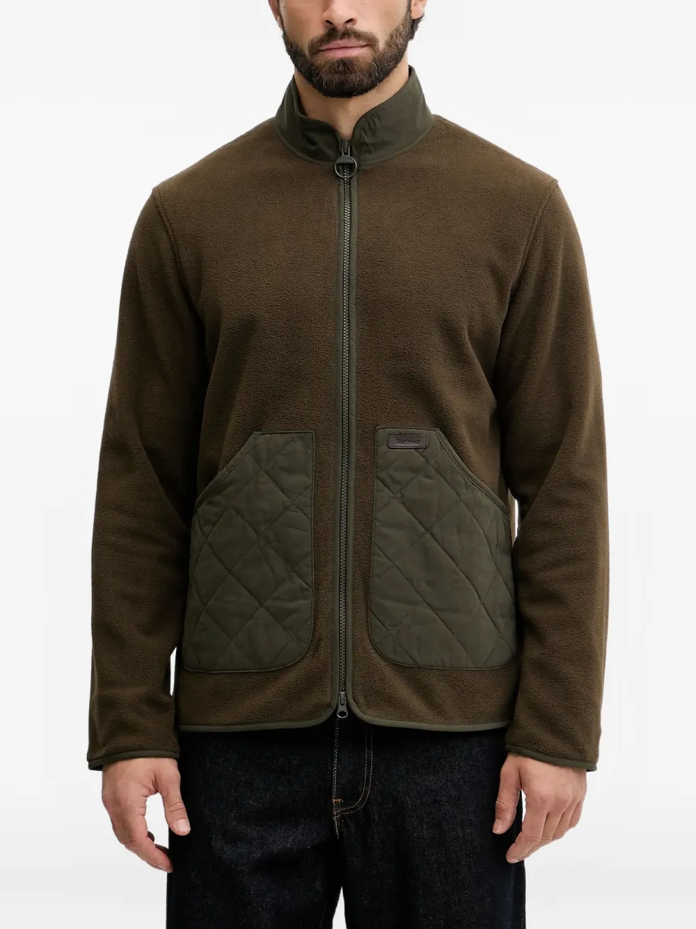 Barbour Lowich Zip Jacket In Green