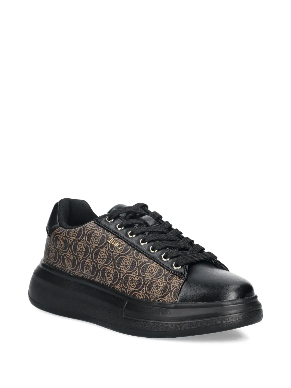 LIU JO Sneakers met logoprint - Zwart
