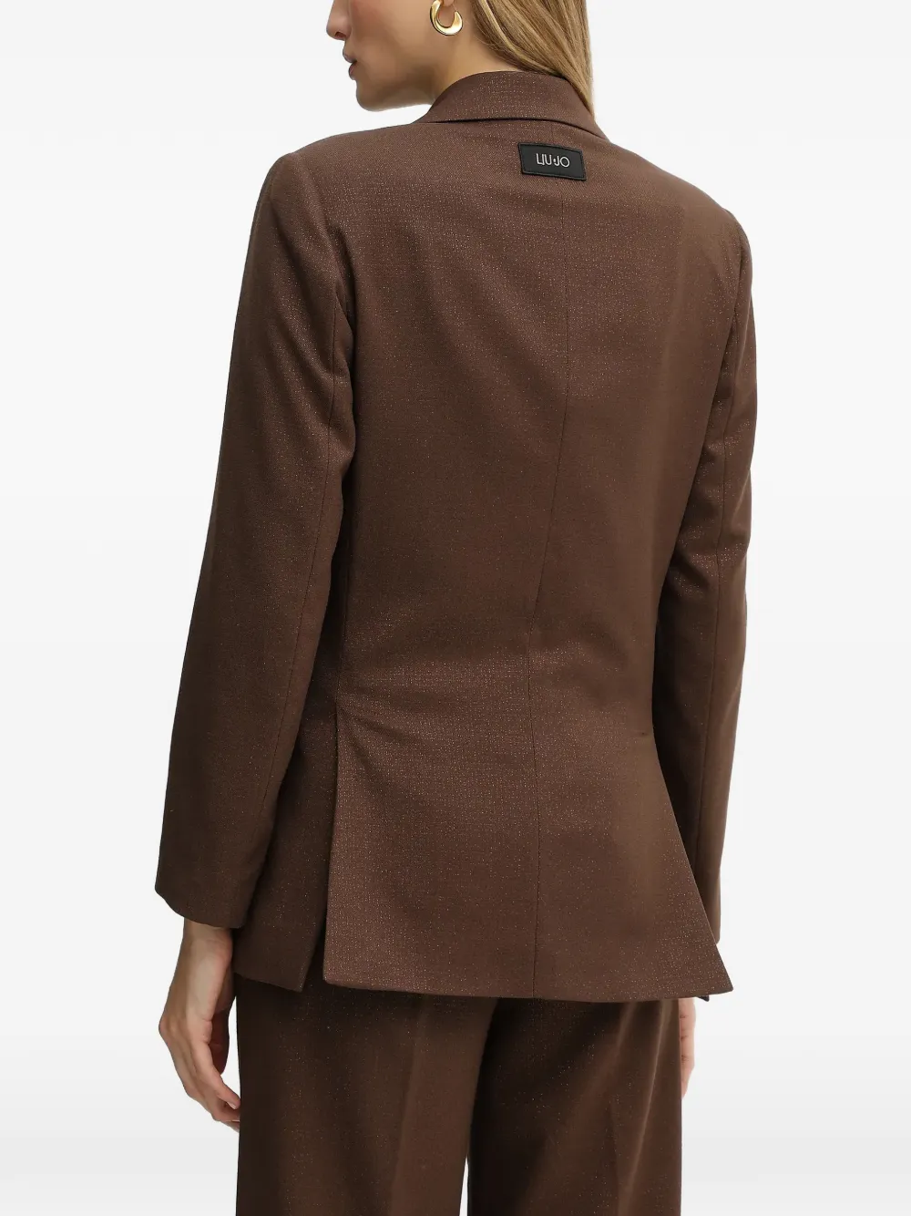 LIU JO Blazer met enkele rij knopen Bruin