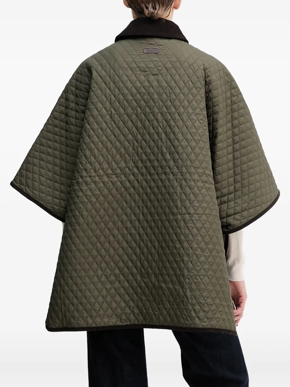 Barbour Oakham gewatteerd jack Groen