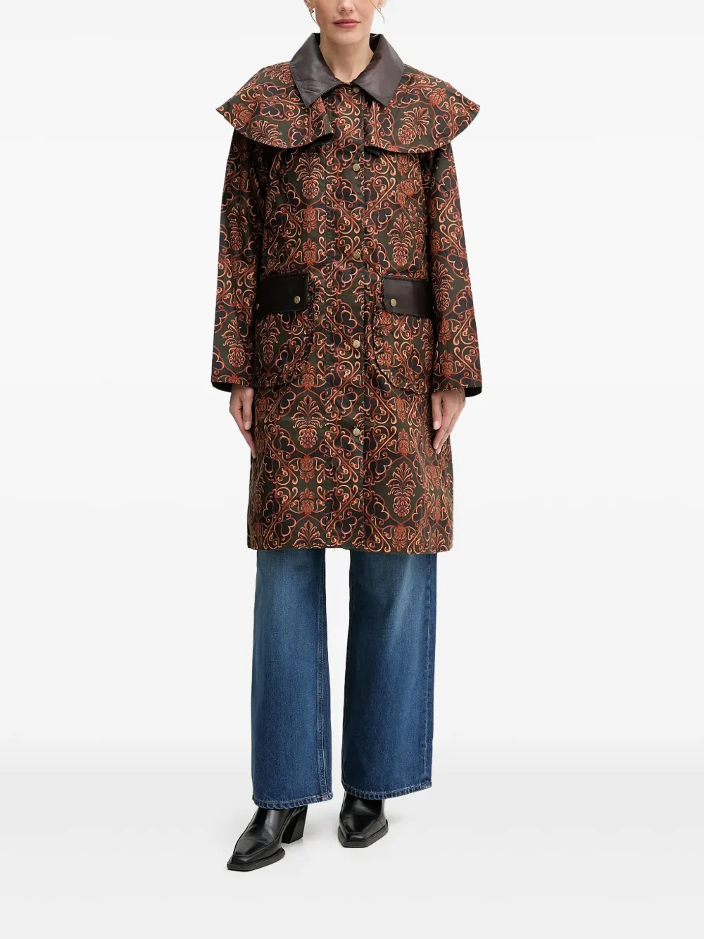 Barbour abrigo Rio Luana en colaboración con FARM | marrón | Image 1