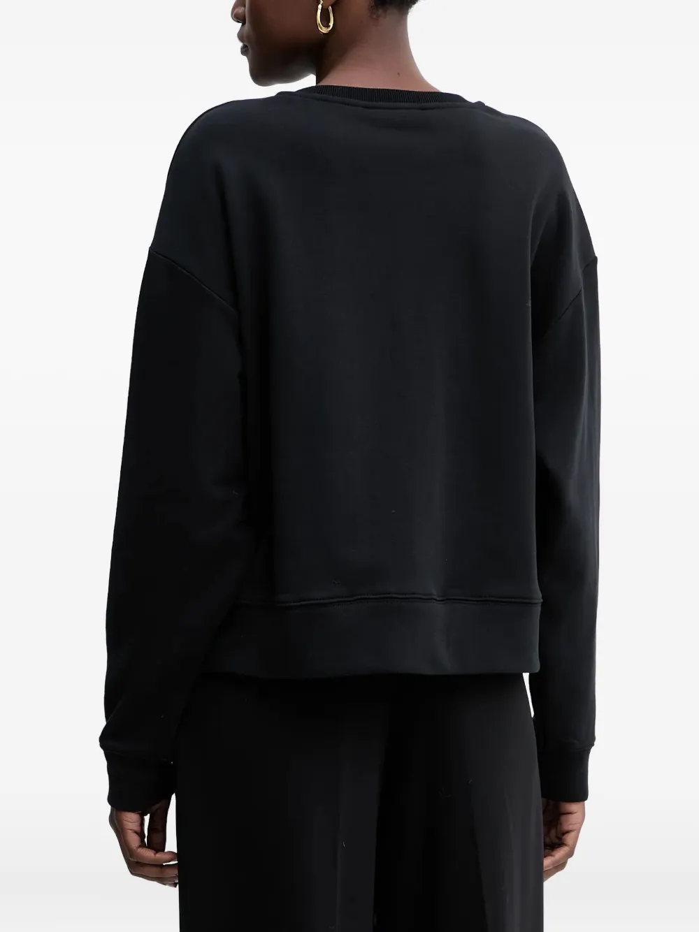 Twinset Crew-neck Sweatshirt In Black