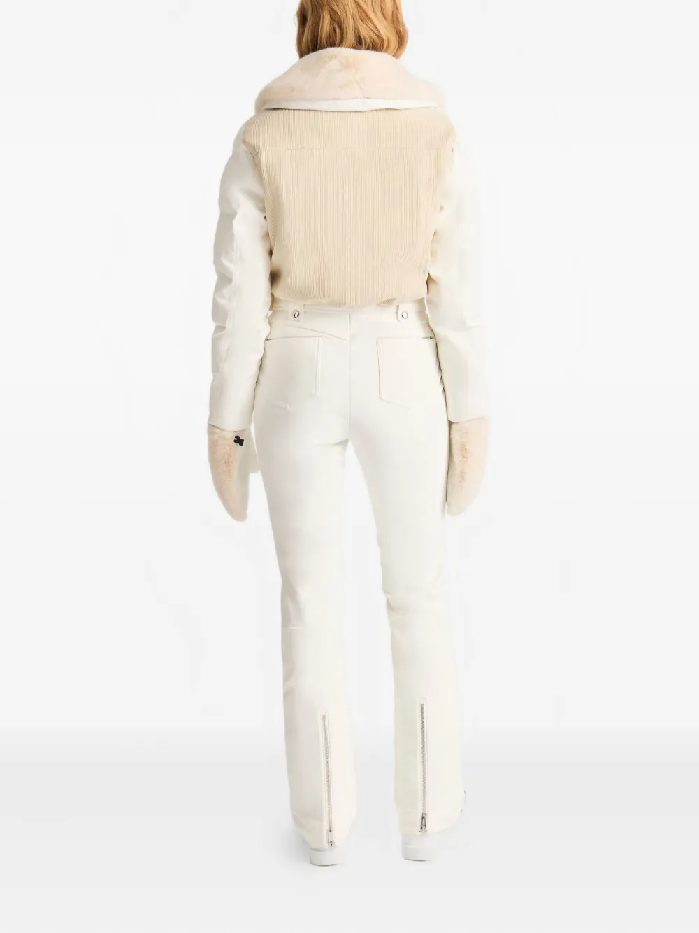 Fusalp Karei Corduroy-trimmed Ski Suit In Neutral