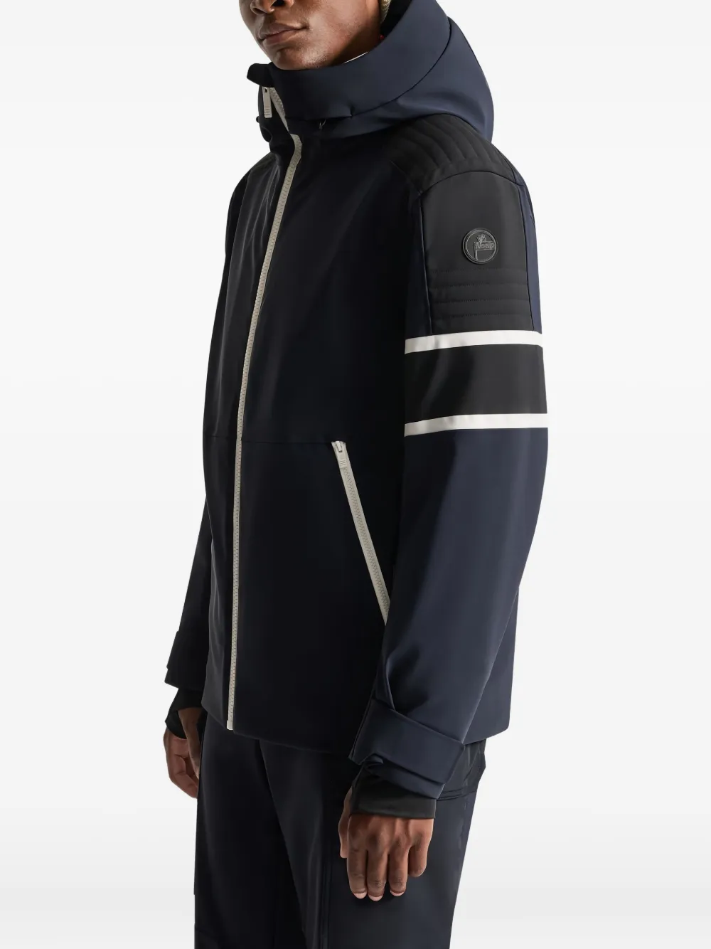 Fusalp Amwo Stripe-detailed Ski Jacket In Blue