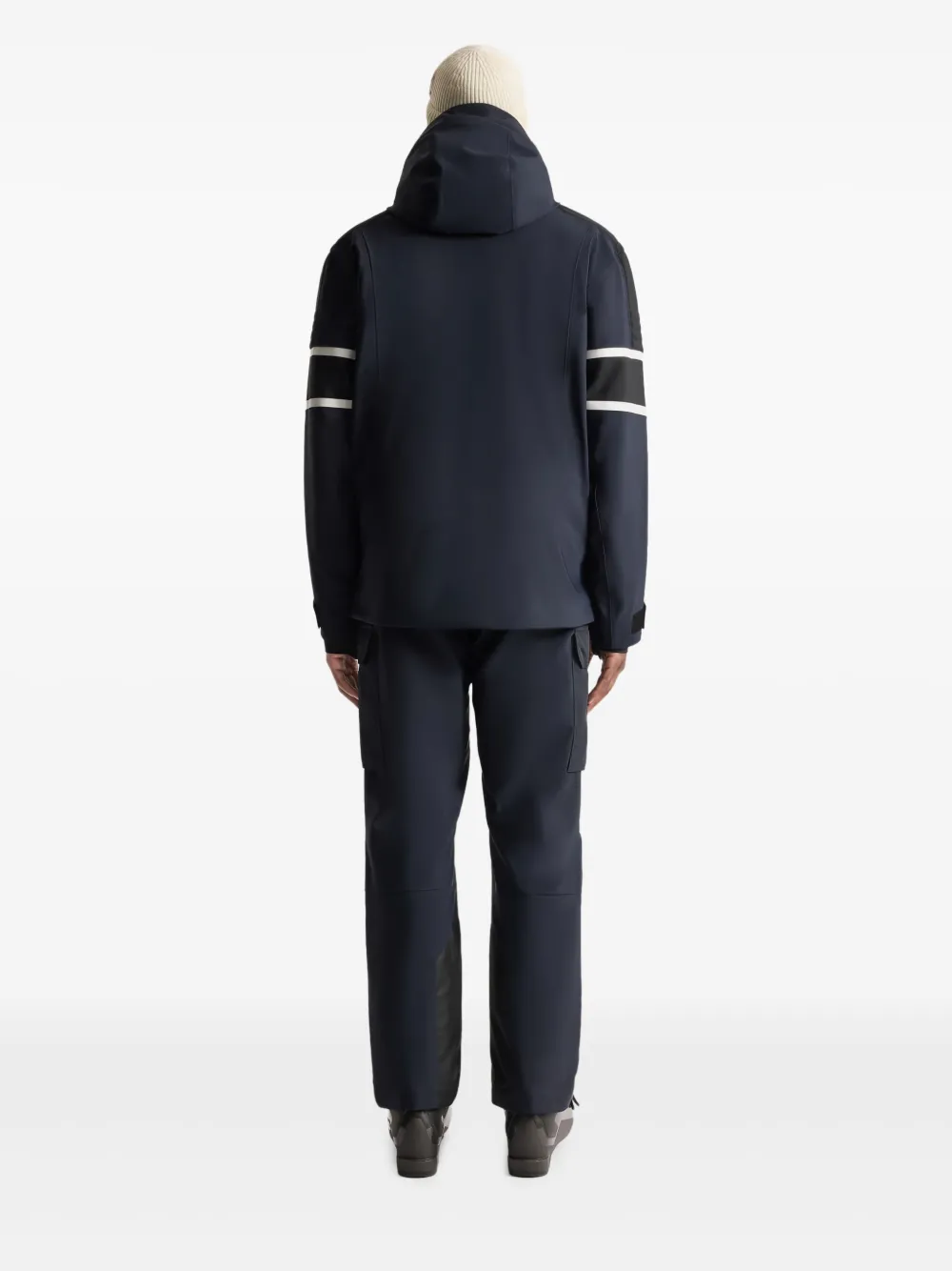 Fusalp Amwo Stripe-detailed Ski Jacket In Blue