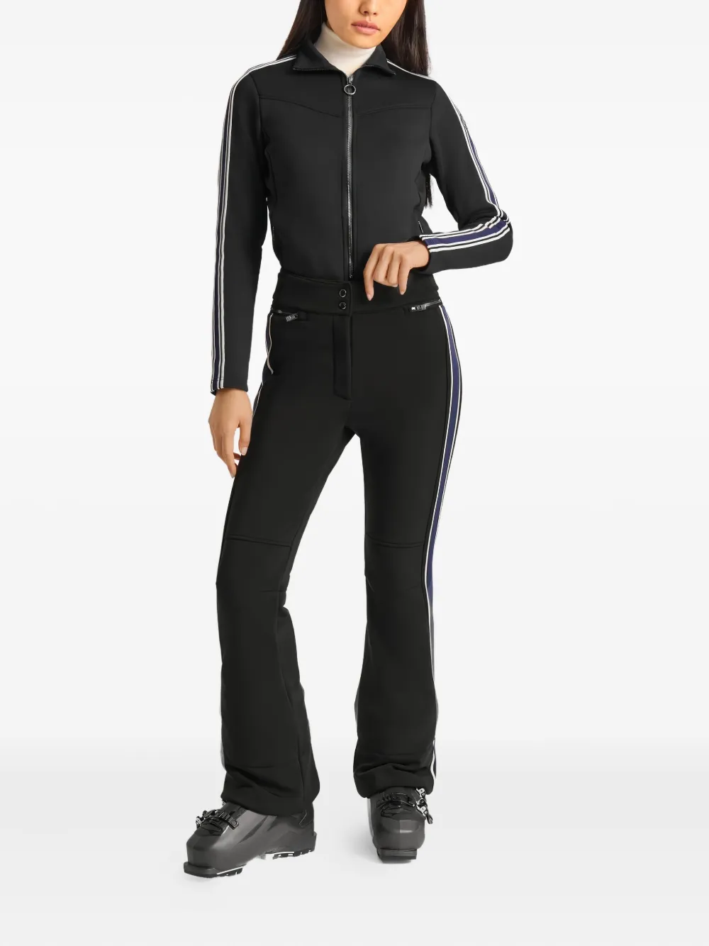 Fusalp Elancia Side-stripe Ski Trousers In Black