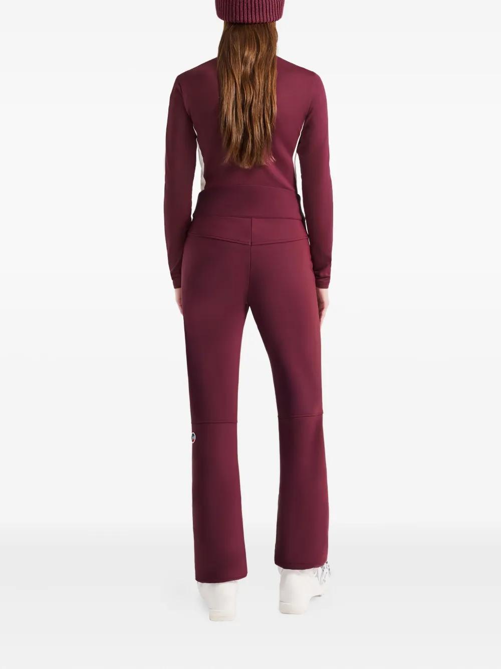 Fusalp Diana Zippered-pockets Leggings In Red