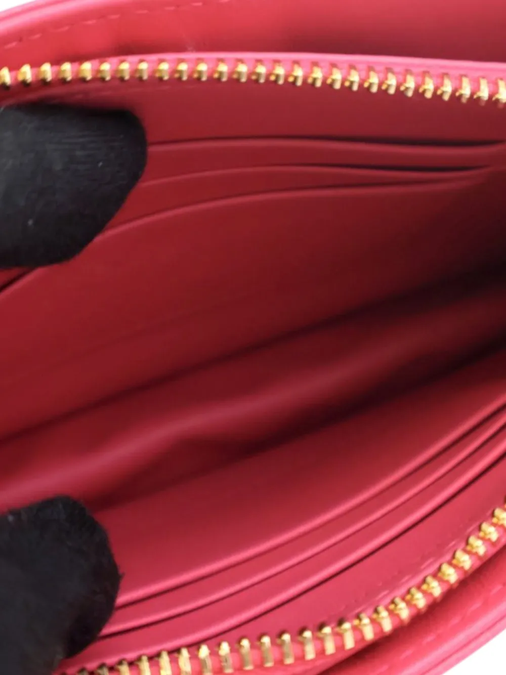 DIOR Pre-owned 2022 Supple Cannage Calfskin Caro Every Pouch Crossbody Bag In Pink