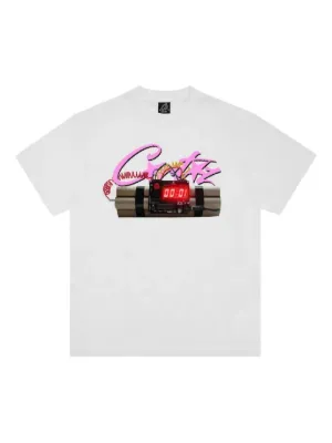 CORTEIZ x Denim Tears Alcatraz graphic-print T-shirt | White