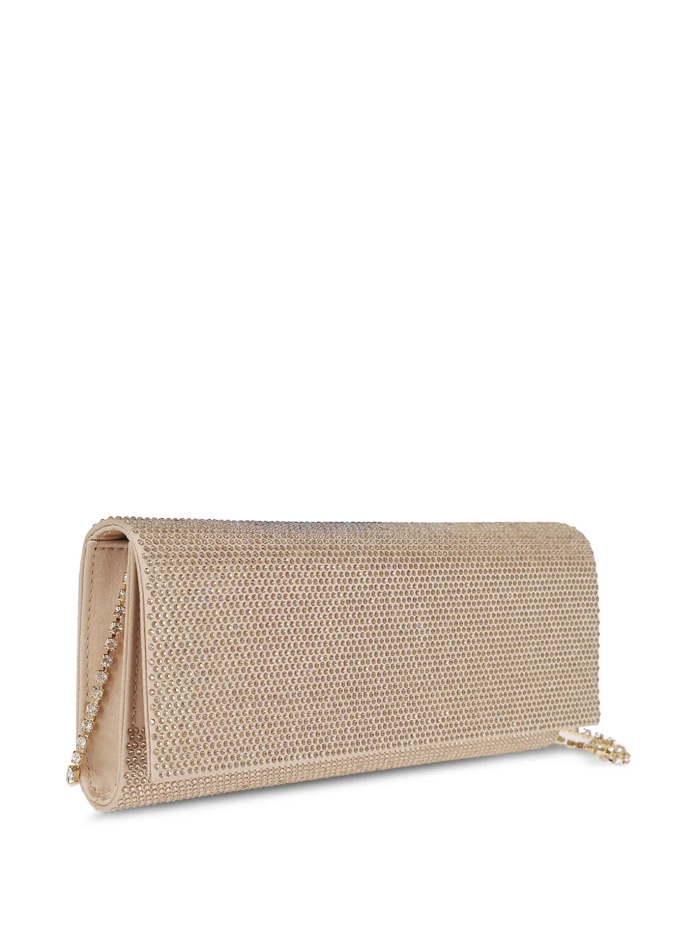 Gedebe Crystal-embellished Clutch Bag In Neutral