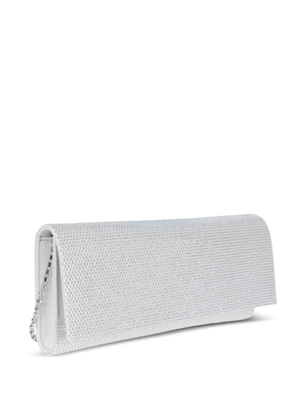 Gedebe Crystal-embellished Clutch Bag In Silver