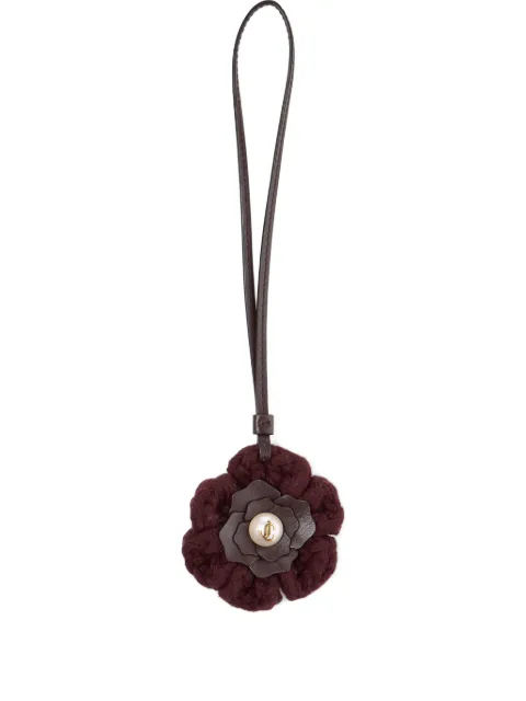 Jimmy Choo knitted flower charm