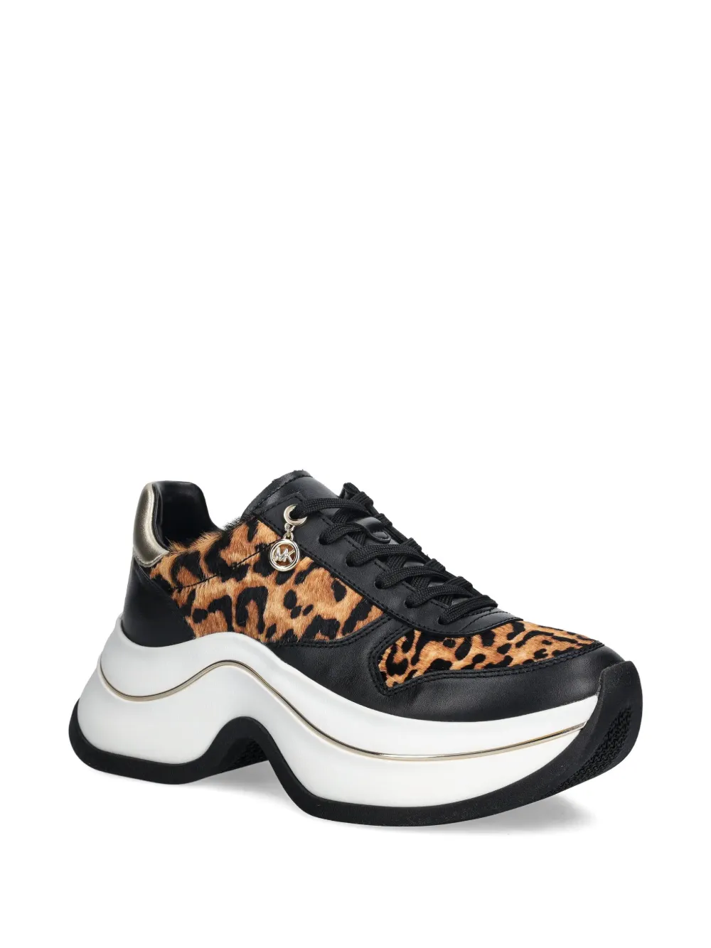 Michael Kors Arla sneakers met luipaardprint Zwart