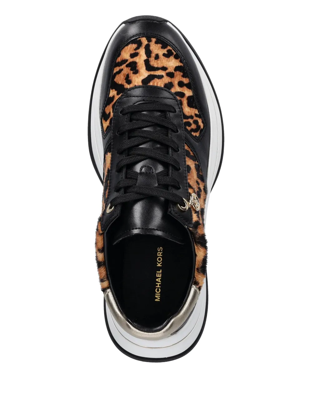 Michael Kors Arla sneakers met luipaardprint Zwart