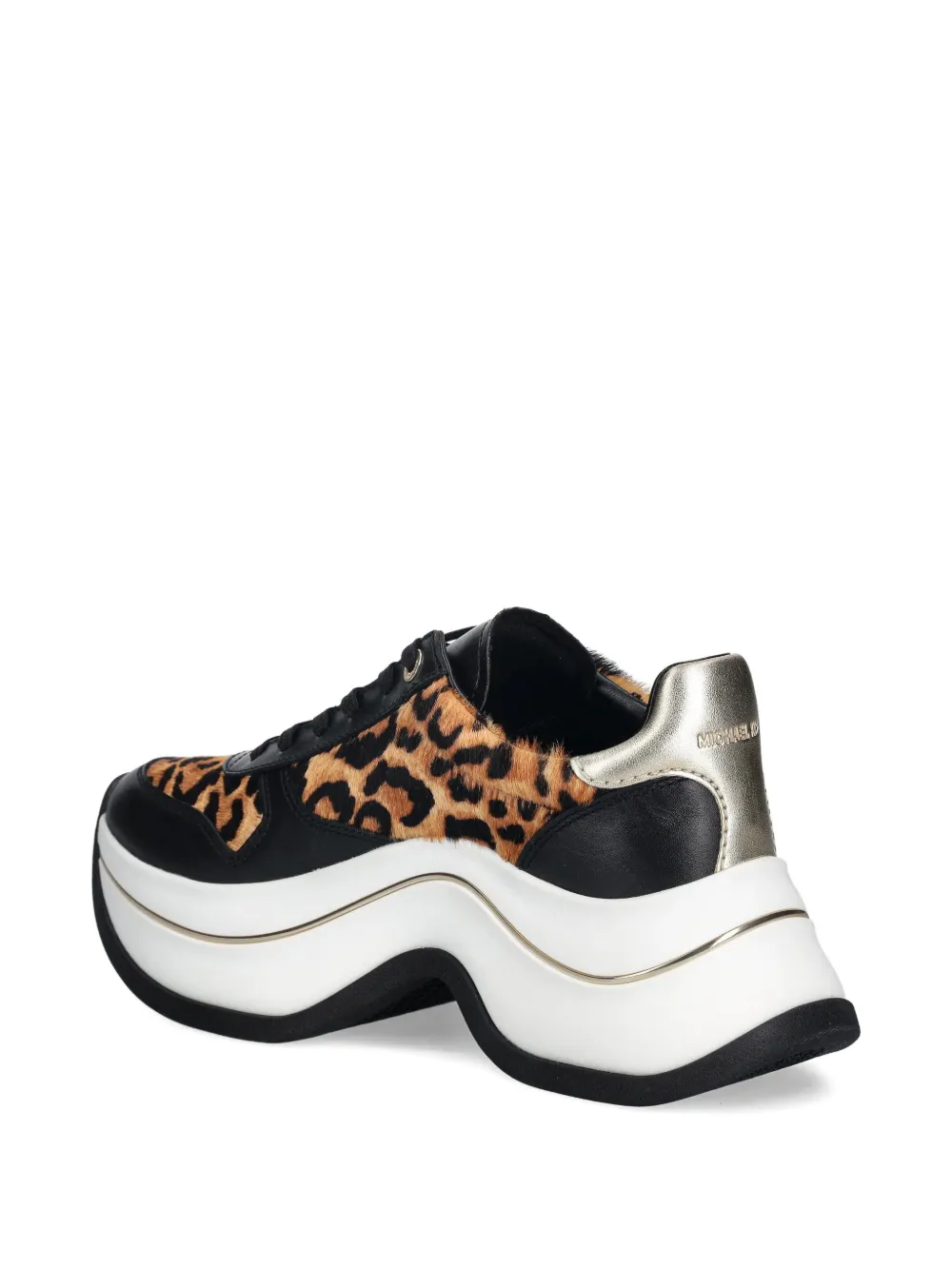 Michael Kors Arla sneakers met luipaardprint Zwart