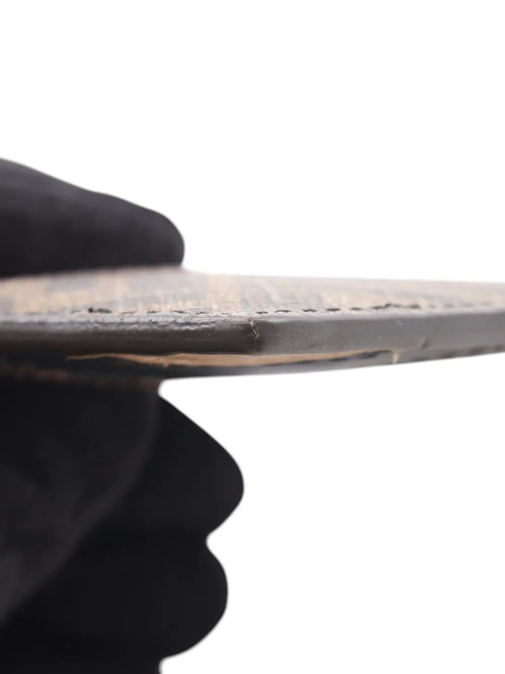 Pre-owned Fendi 2010-2025 Leather Zucca Card Holder In Brown