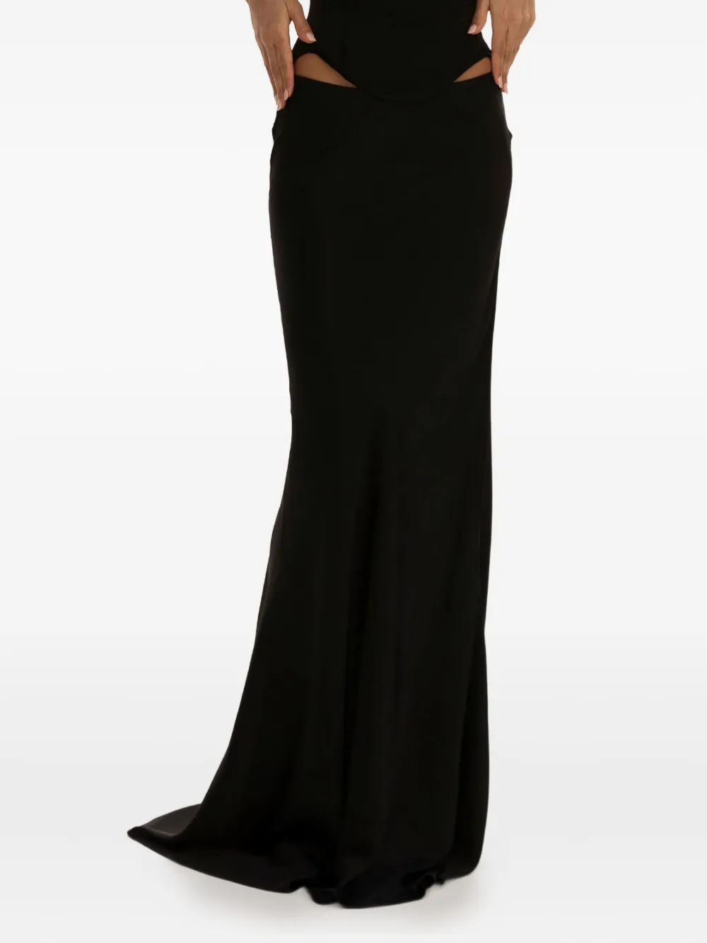 Moos Studio Quiet Drama Maxi Skirt In Black