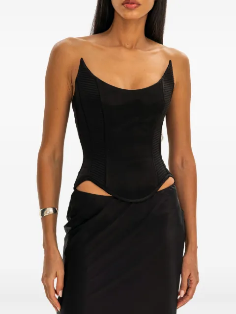 MOOS STUDIO velvet edge corset