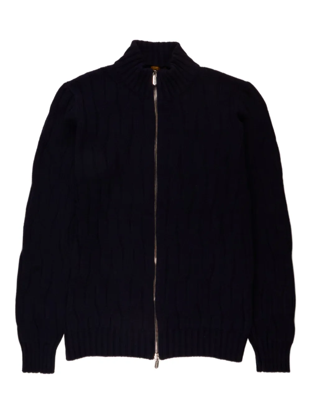 Svevo Cable Knit Zip Jacket - Blu