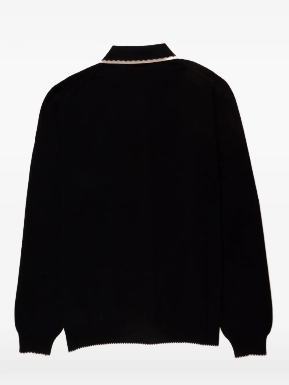 Svevo Polo-collar Cardigan In Black