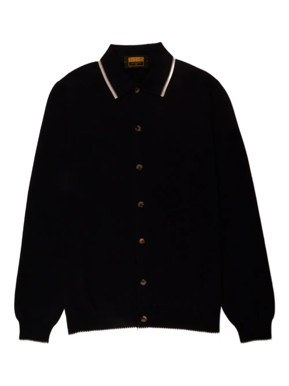 Svevo polo-collar cardigan | Blue | Image 1