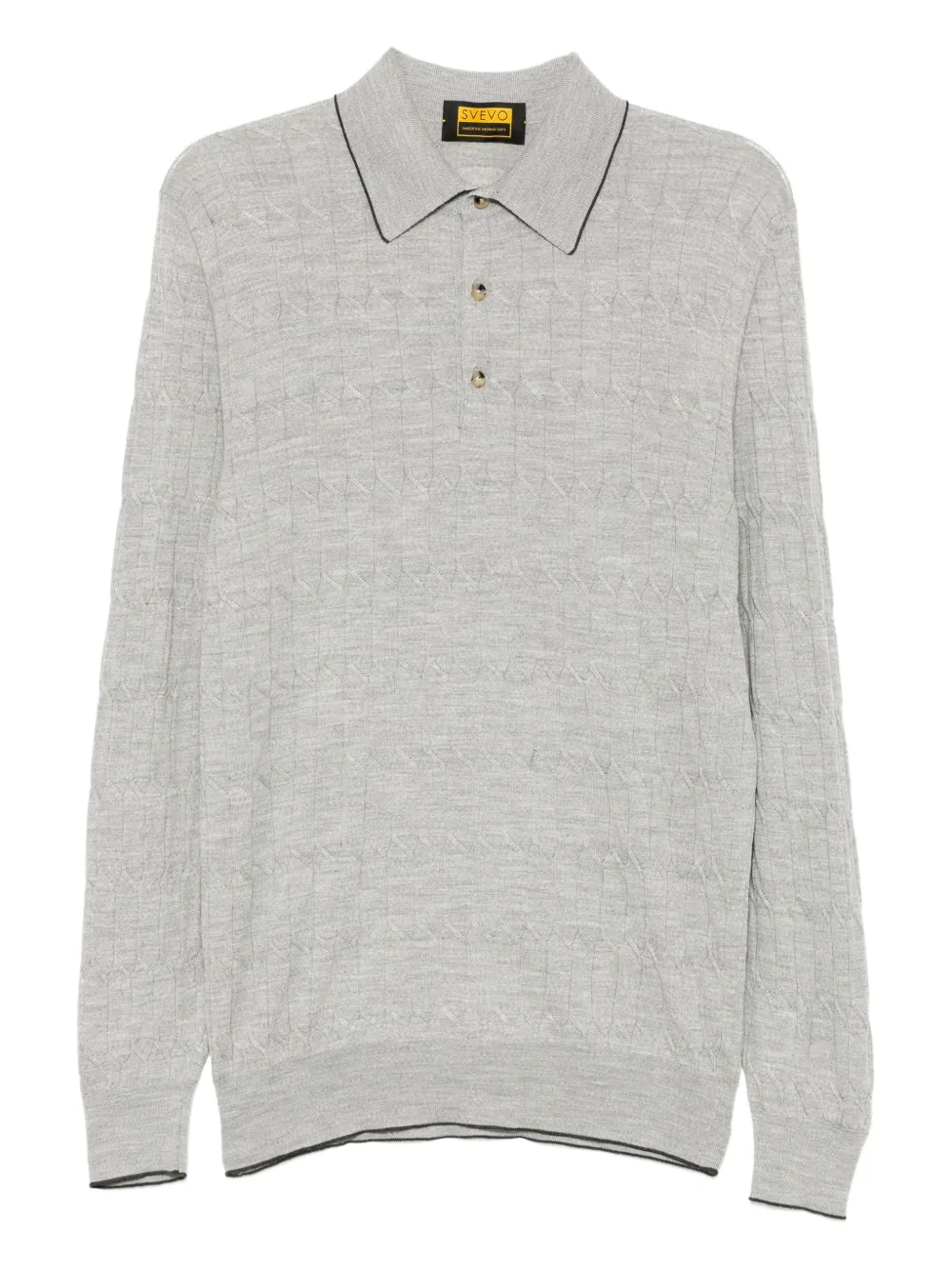Svevo knitted polo shirt - Grigio
