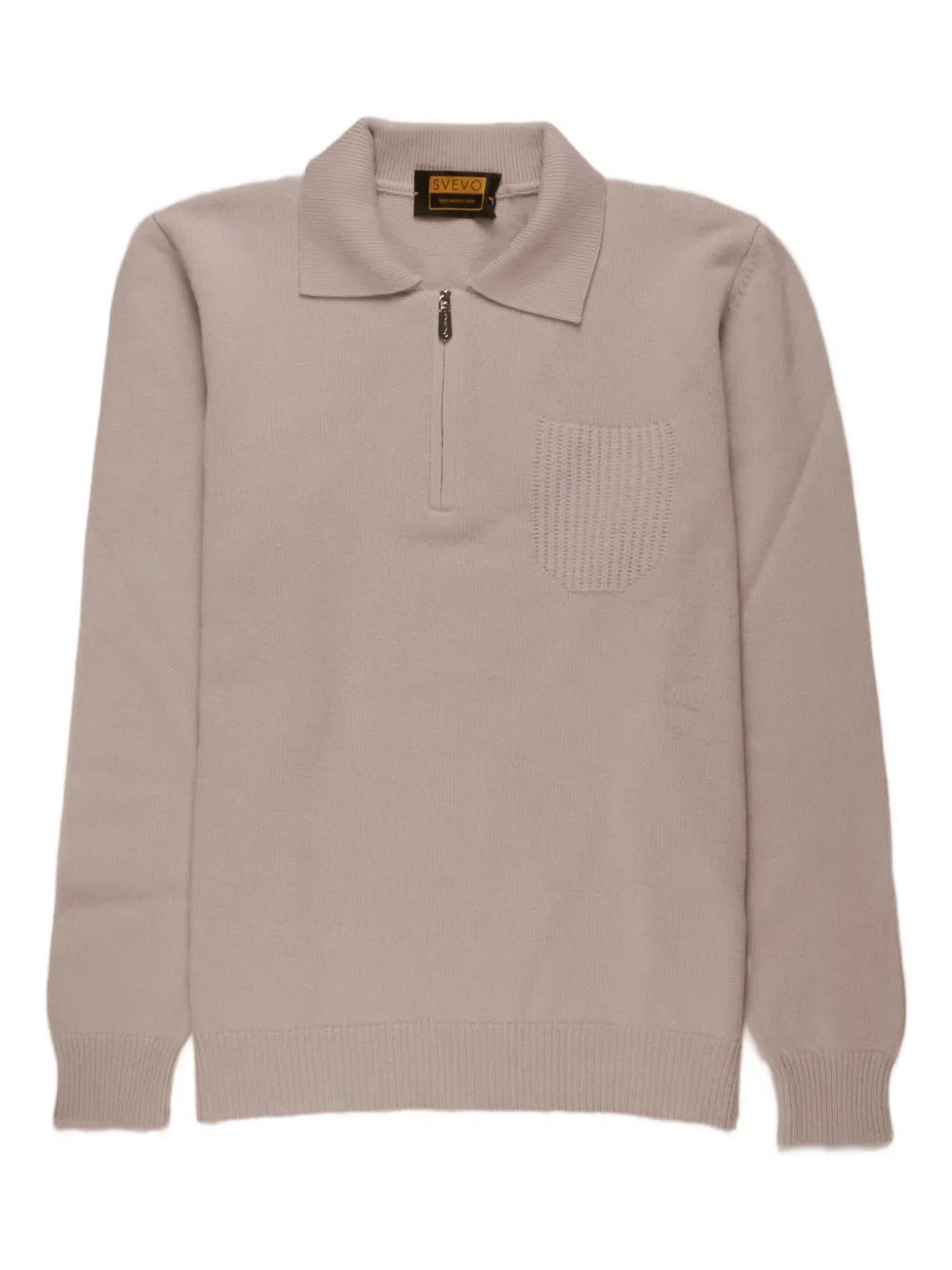 Svevo Zip Pocket Polo Shirt In Neutral