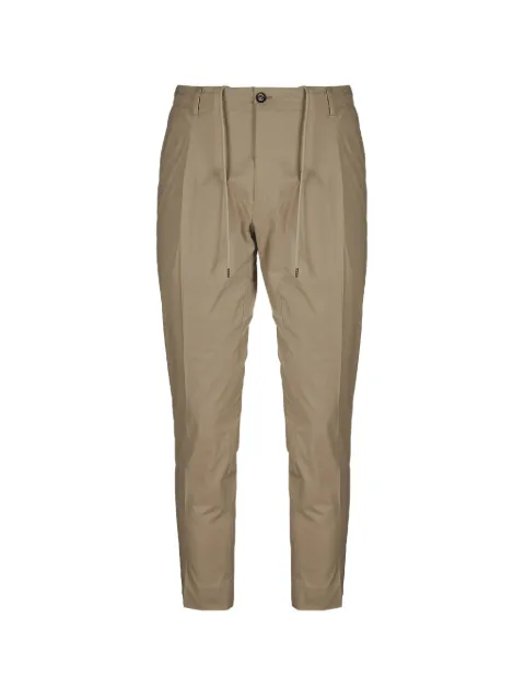 BE ABLE Riccardo drawstring pleated trousers