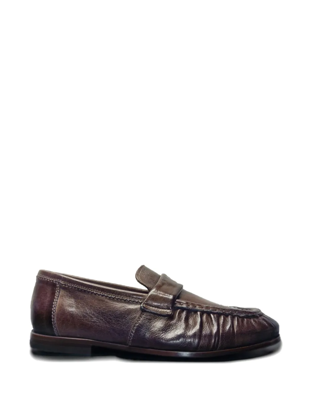 sturlini firenze gathered-detail loafers - Braun