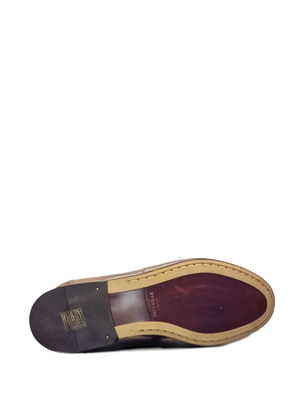 sturlini firenze Loafers met gesmockt detail Bruin