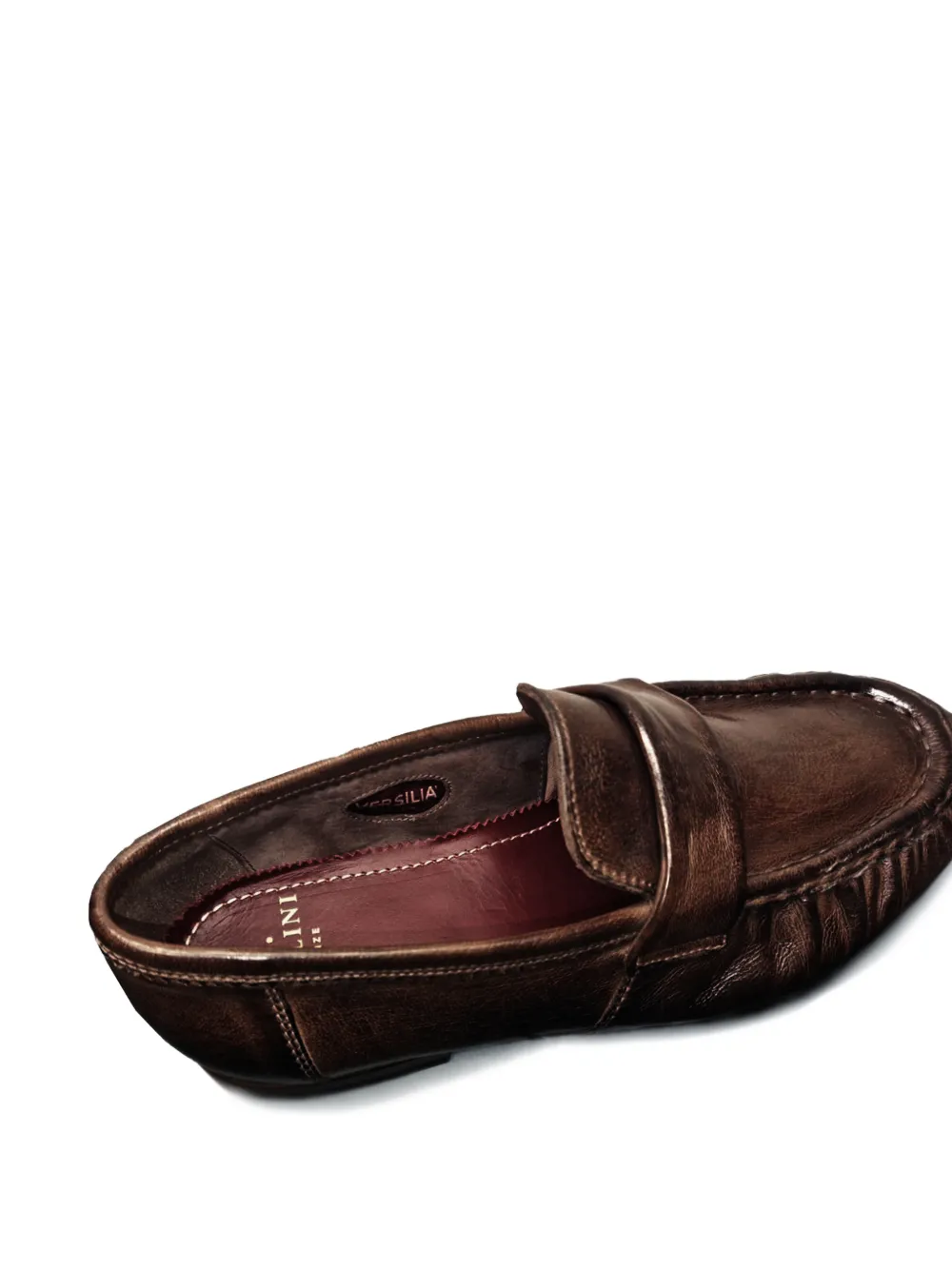 sturlini firenze Loafers met gesmockt detail Bruin