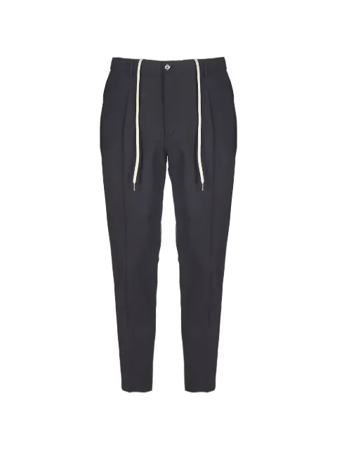 BE ABLE Riccardo drawstring pleated trousers